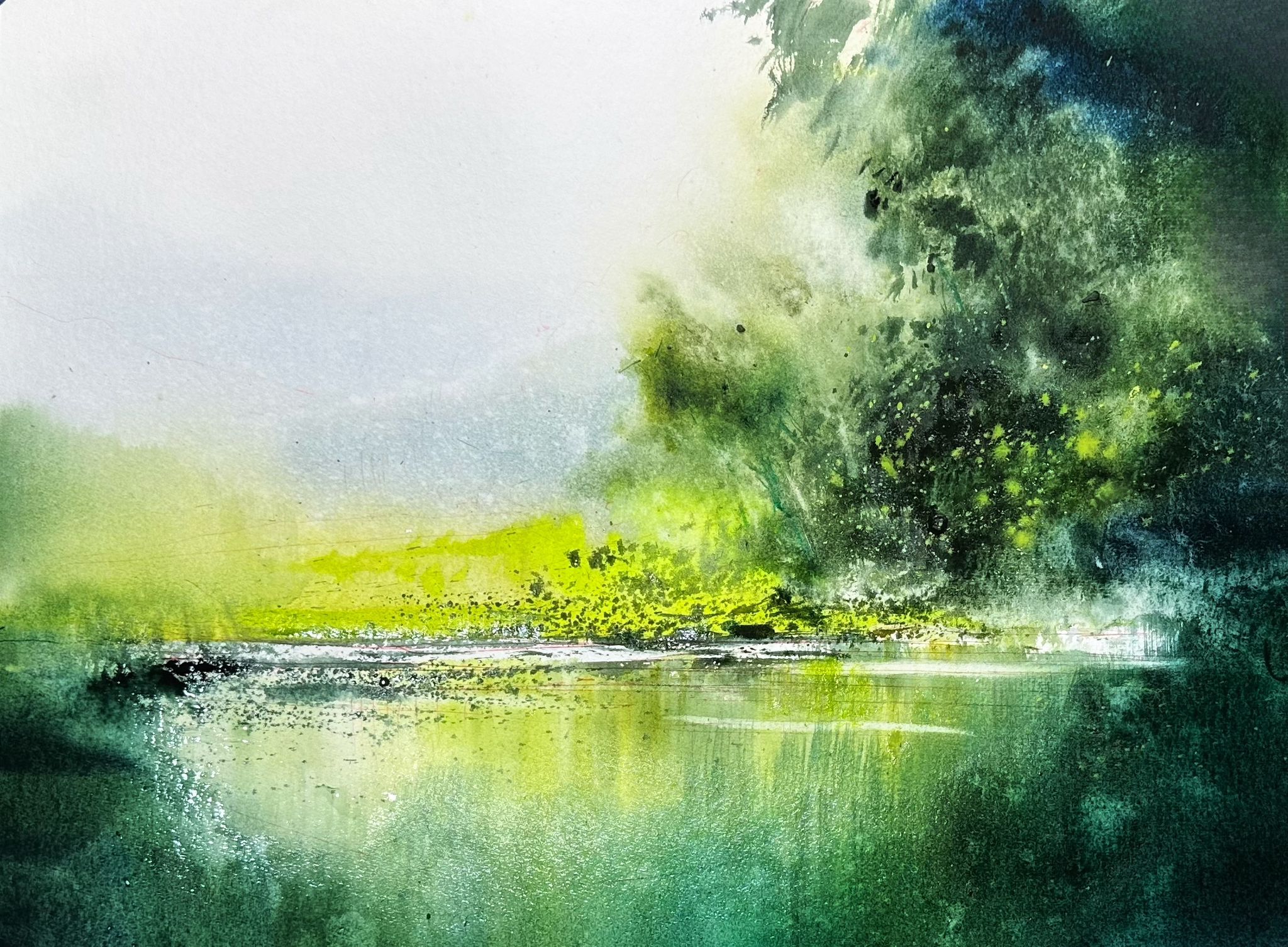 Curso de Acuarela: Paisaje en Tonos Verdes con Vicente García